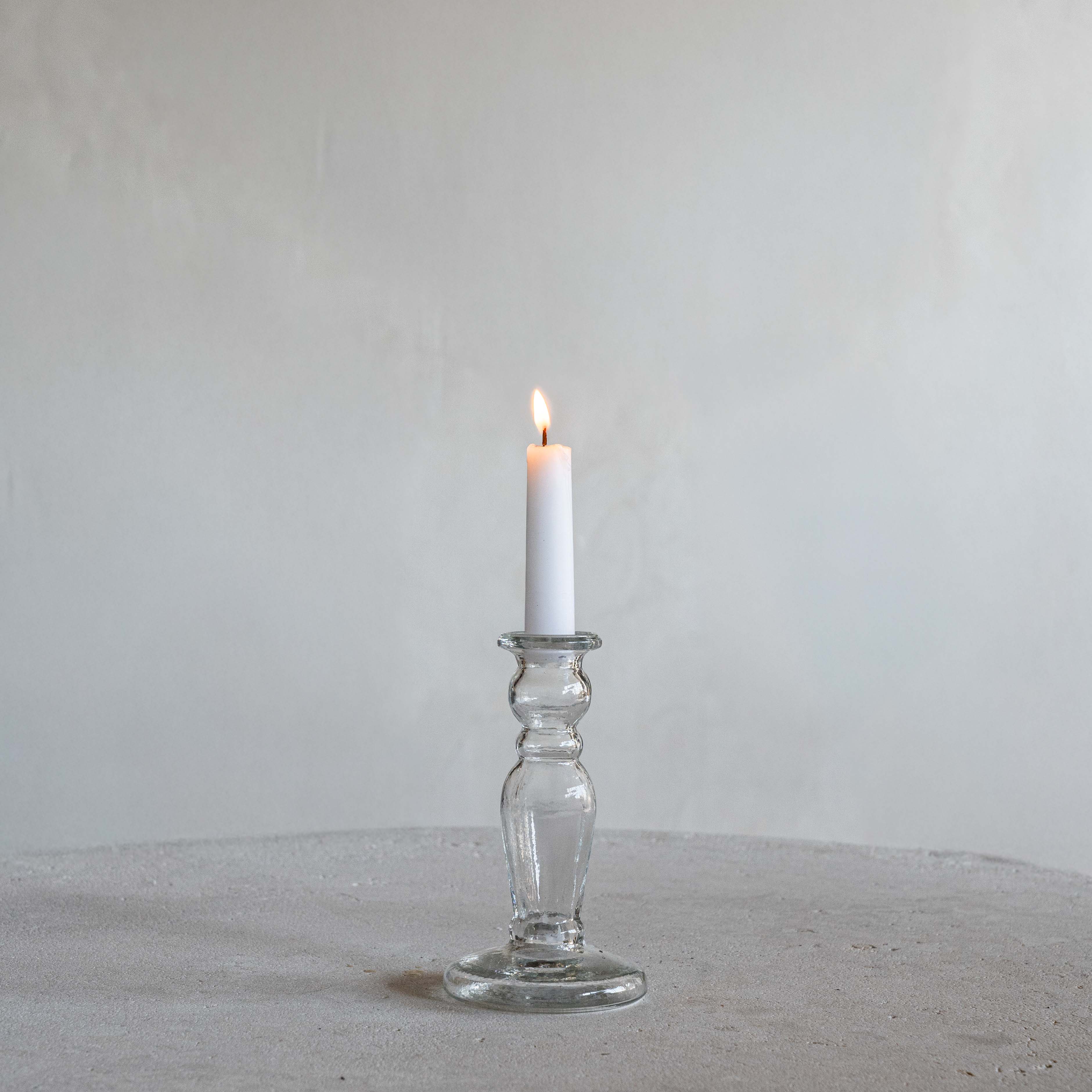 Celestia Vintage Glass Candle Holder