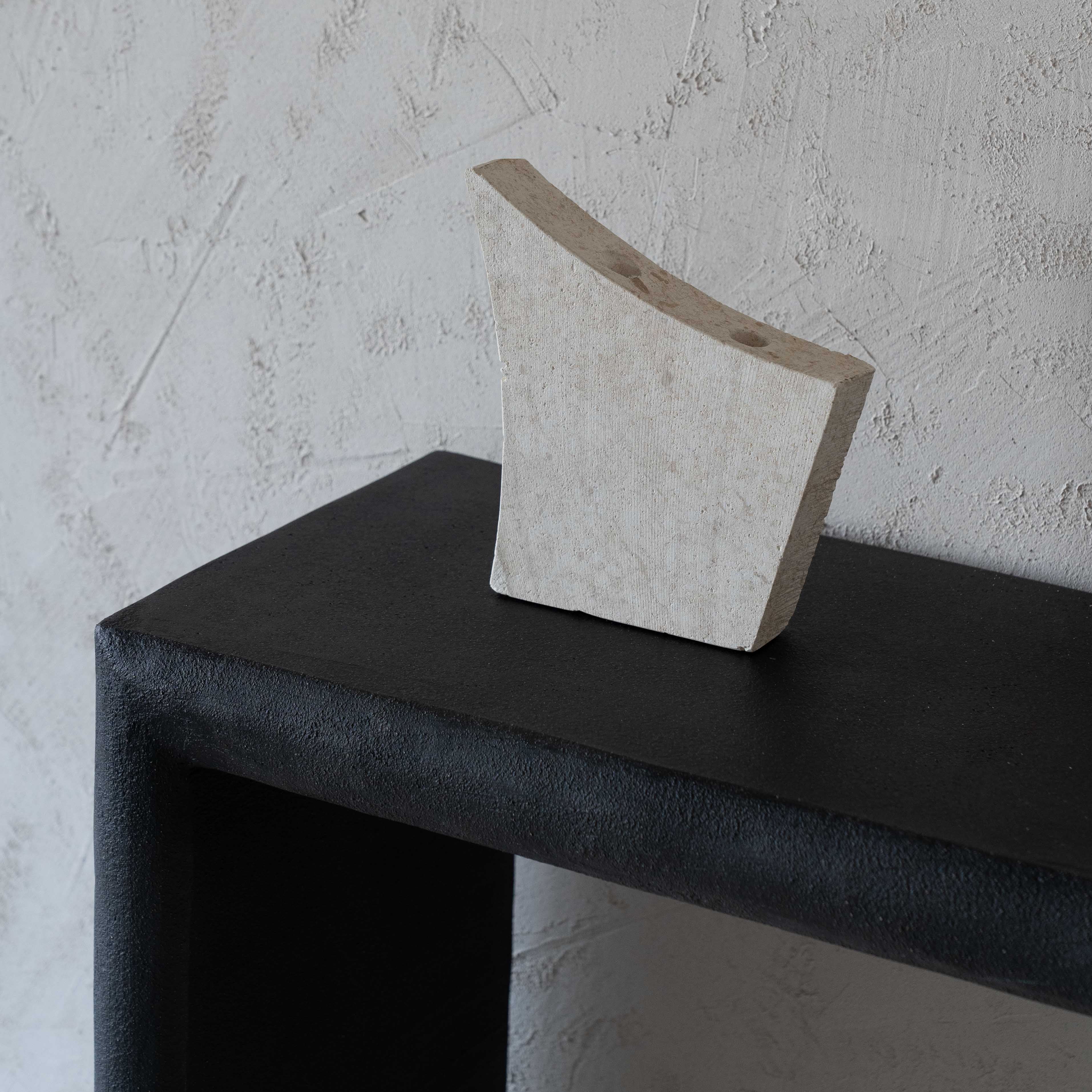 Natural Lime Stone Candle Holder